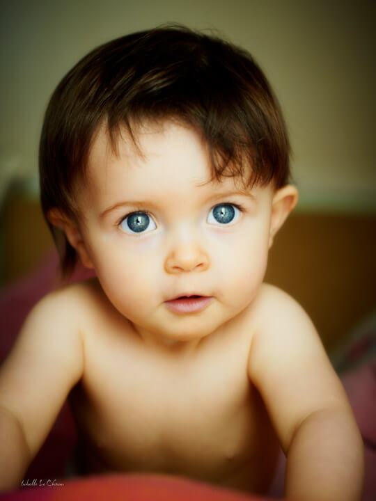 Portrait de bébé, couleur, studio Portrait de bébé, en couleur
