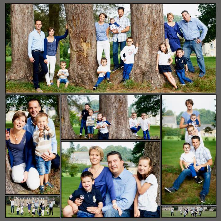 Un tableau de portrait de famille à offrir Tableau photo en cadeau, portrait de famille