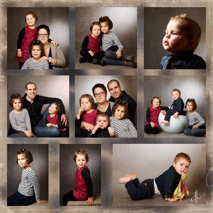 Format carré et en couleur pour le tableau de famille Tableau photos de famille, format carré - Imagez-vous